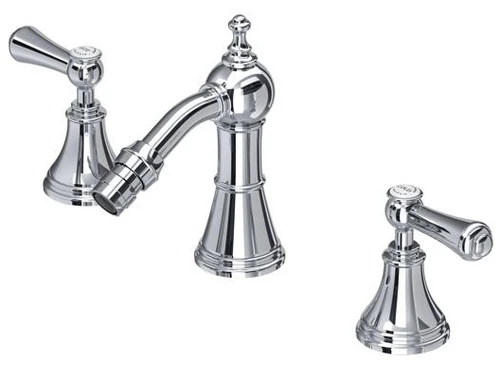 Perrin & Rowe 3767 Three Hole Bidet Mixer Tap, Lever Handles - Chrome
