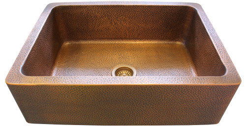Eclectica Mayenne Single Bowl Copper Kitchen Sink