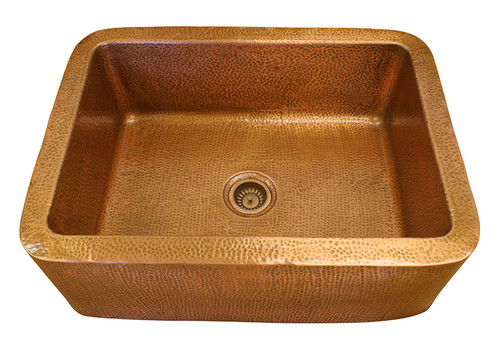 Eclectica Etienne Copper Kitchen Sink No Waste