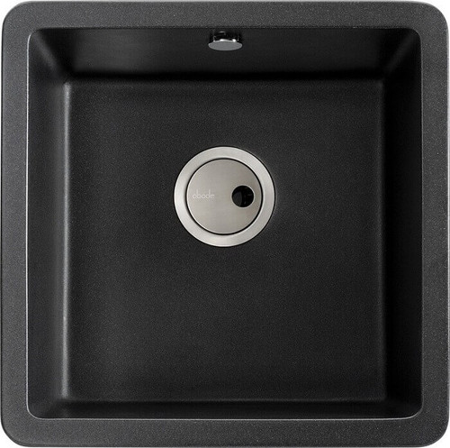 Abode Matrix SQ GR15 Single Bowl in Black Metallic Granite Sink Abode Matrix SQ GR15 Single Bowl in Black Metallic Granite Sink