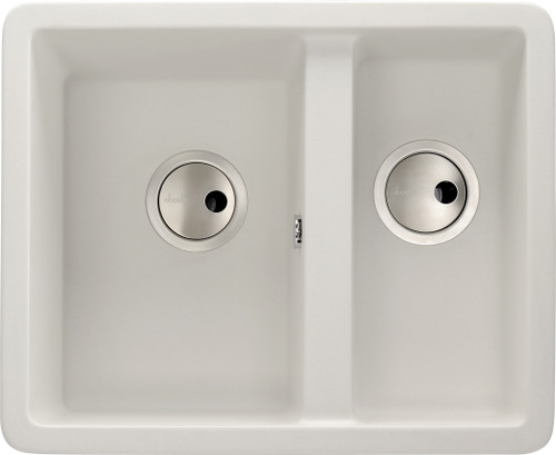 Abode Matrix SQ GR15 1.5 Bowl in White Granite Sink Abode Matrix SQ GR15 1.5 Bowl in White Granite Sink