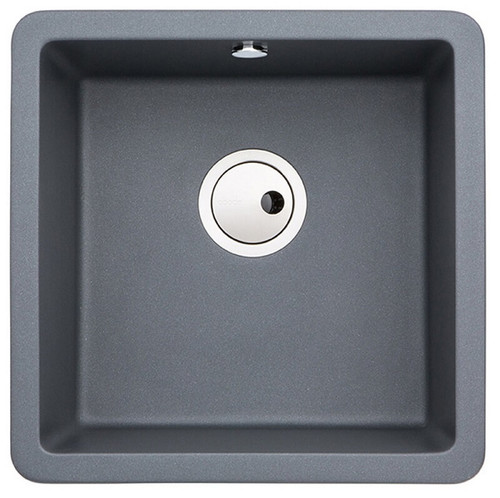 Abode Matrix SQ GR15 Single Bowl in Grey Metallic Granite Sink