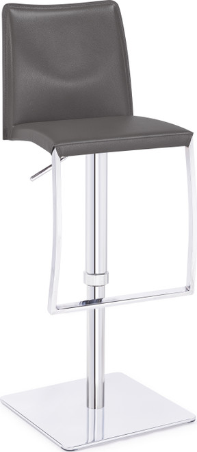 Eccellente Signature Real Leather Bar Stool Charcoal Eccellente Signature Real Leather Bar Stool Charcoal