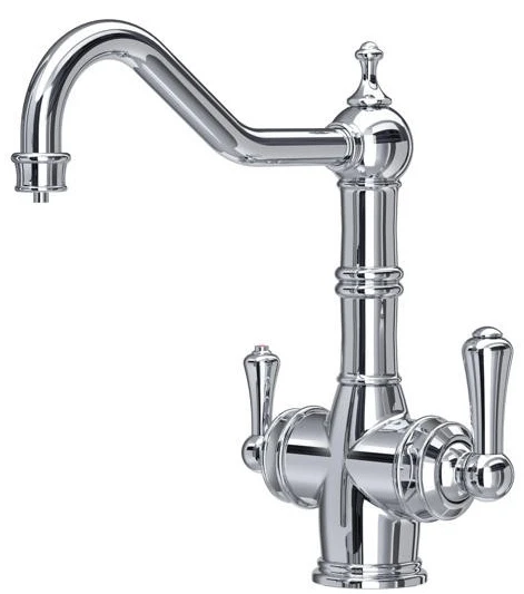 Perrin & Rowe 1970 Celeste 3 in 1 Instant Hot Water Kitchen Mixer Tap - Chrome