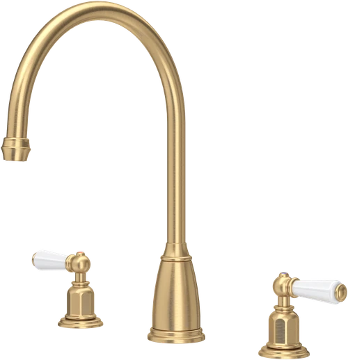 Perrin & Rowe Athenian 4371 Kitchen Tap - Satin Brass