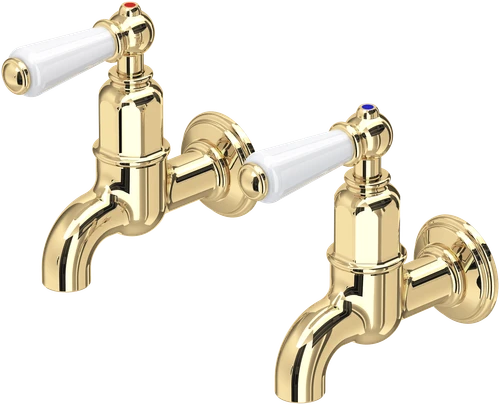 Perrin & Rowe Mayan 4322 (Wall Mounted) Kitchen Tap - Polished Brass