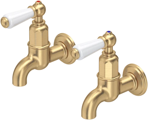 Perrin & Rowe Mayan 4322 (Wall Mounted) Kitchen Tap - Satin Brass