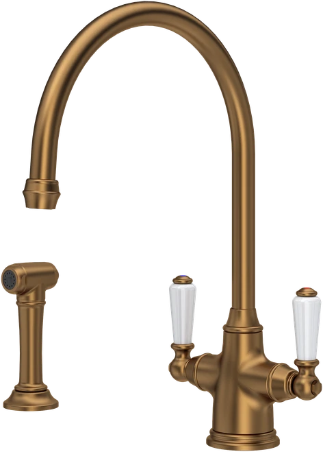 Perrin and Rowe Phoenician 4360 Mixer Tap With Pull-Out Spray Rinse - English Bronze