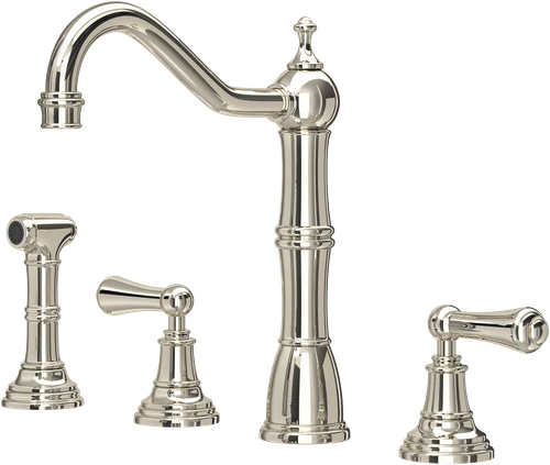 Perrin & Rowe Alsace 4776 (with Rinse) Kitchen Tap - Nickel