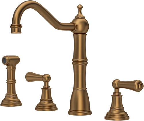 Perrin & Rowe Alsace 4776 (with Rinse) Kitchen Tap - English Bronze
