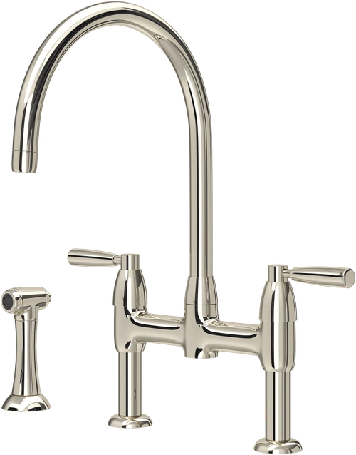 Perrin & Rowe Io 4273 (with Rinse) Kitchen Tap - Nickel