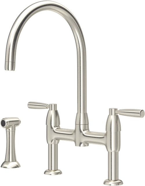 Perrin & Rowe Io 4273 (with Rinse) Kitchen Tap - Pewter