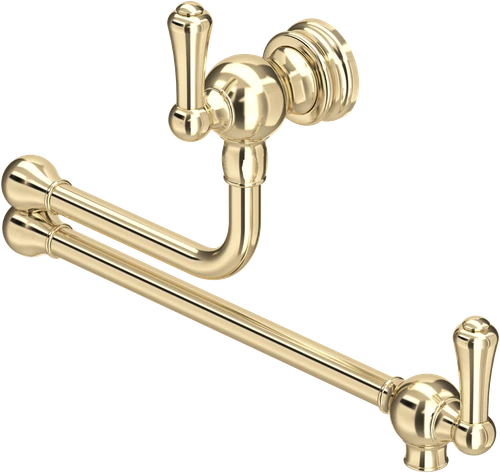 Perrin & Rowe Pot Filler 4799 - Lever Handle Kitchen Tap - Gold