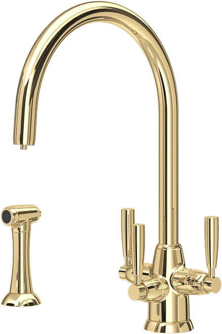 Perrin & Rowe Metis 1580 (with Rinse) Filter Tap - Polished Brass