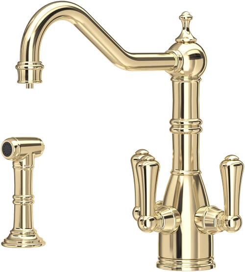 Perrin & Rowe Picardie 1575 (with Rinse) Filter Tap - Gold