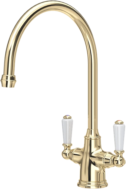 Perrin and Rowe Phoenician 4460 Kitchen Mixer Tap - Gold