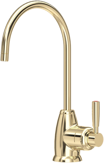 Perrin and Rowe Mimas Mini Instant Hot Water Tap, Digital Tank and Filter - Gold