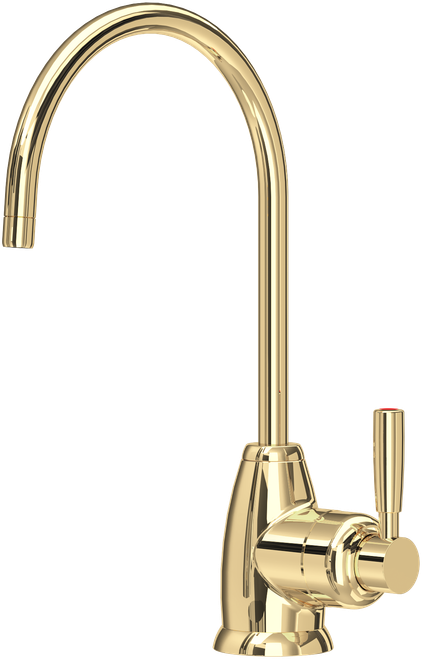 Perrin and Rowe Mimas Mini Instant Hot Water Tap, Digital Tank and Filter - Polished Brass