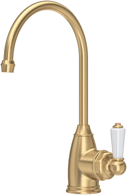 Perrin and Rowe Parthian Mini Instant Hot Water Tap, Digital Tank and Filter - Satin Brass