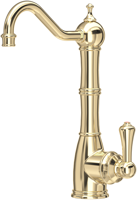 Perrin and Rowe Aquitaine Mini Instant Hot Water Tap, Digital Tank and Filter - Gold