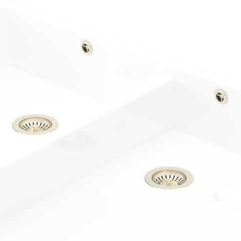 Perrin & Rowe Double Bowl Waste and Overflow Kit - Pewter