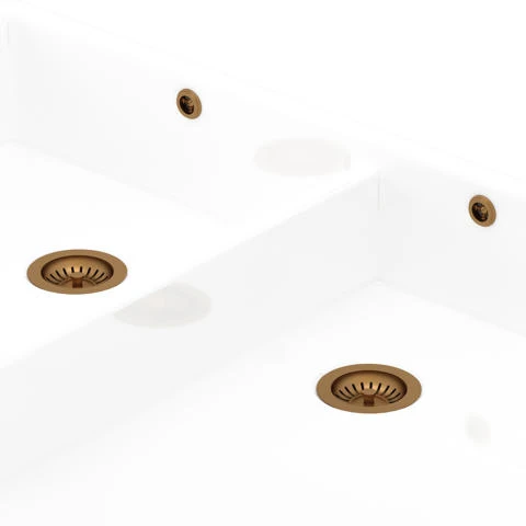 Perrin & Rowe Double Bowl Waste and Overflow Kit - English Bronze