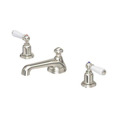 Perrin & Rowe 3705 Three Hole Basin Tap Set, Lever Handles - Pewter