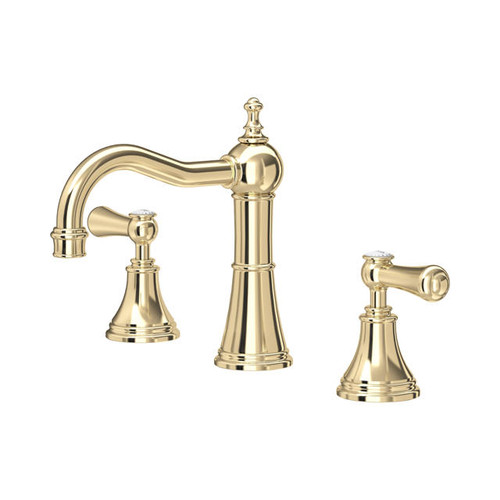 Perrin & Rowe 3723 Three Hole Mixer Set Tap, Lever Handles - Gold