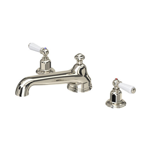 Perrin & Rowe 3735 Three Hole Mixer Set Tap, Lever Handles - Nickel