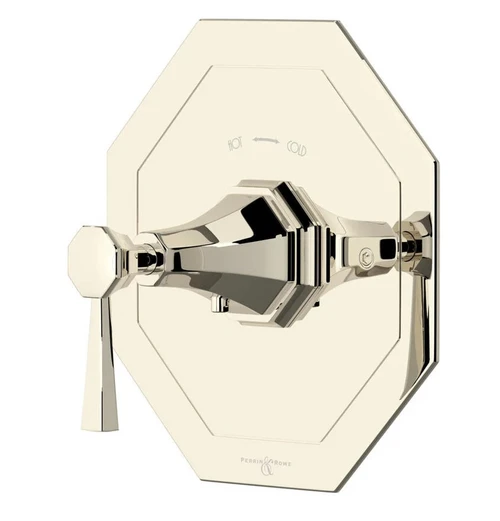 Perrin & Rowe 5157 Concealed Thermostatic Shower Valve without Flow Control, Lever Handles - Nickel