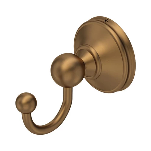 6621 Perrin and Rowe Wall Mounted Single Robe Hook - English Bronze