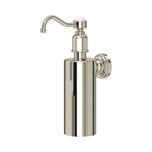 Perrin and Rowe Traditional Collection Wall Mounted Soap Dispenser 6973 - Nickel