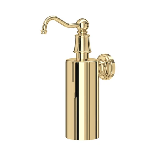 Perrin and Rowe Country Collection Wall Mounted Soap Dispenser 6673 - Polished Brass
