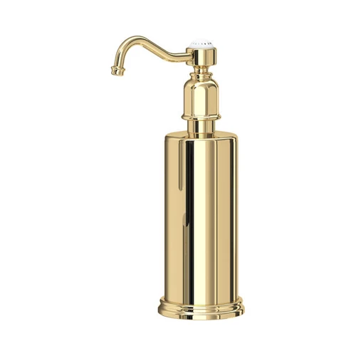 Perrin and Rowe Traditional Collection Freestanding Soap Dispenser 6933 - Polished Brass