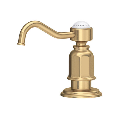 Perrin and Rowe Traditional Collection Deck Mounted Soap Dispenser 6995 - Satin Brass