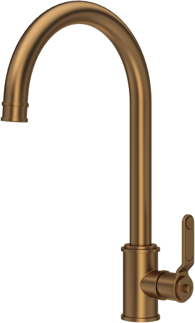 Perrin & Rowe Armstrong 4512HT Single Lever Mixer Tap with Textured Handle - English Bronze