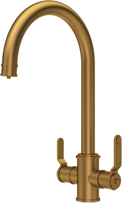 Perrin & Rowe Armstrong 1985HT 3 in 1 Instant Hot Water Tap - Aged Brass
