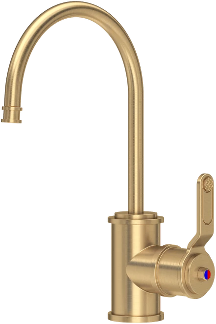 Perrin & Rowe Armstrong 1833HT Mini instant Hot Tap with Cold Filtration - Satin Brass