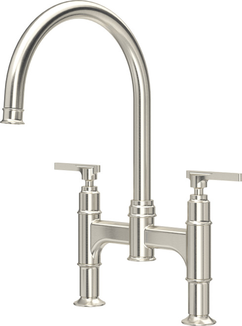 Perrin & Rowe Southbank 4996 Bridge Twin Lever Mixer Kitchen Tap - Pewter Perrin & Rowe Southbank 4996 Bridge Twin Lever Mixer Kitchen Tap - Pewter
