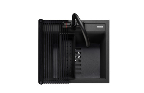 Rangemaster Prato Single Bowl Granite Kitchen Sink - Charcoal Rangemaster Prato Single Bowl Granite Kitchen Sink - Charcoal