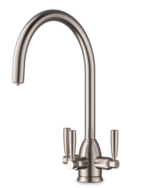 Triflow Original Whitehall C Spout Filter Kitchen Tap - Pewter