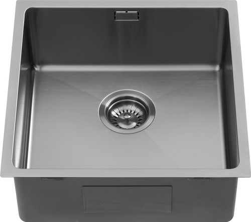 1810 ZENUNO15 400U Undermount/Inset Single Bowl Sink - Gunmetal 1810 ZENUNO15 400U Undermount/Inset Single Bowl Sink - Gunmetal