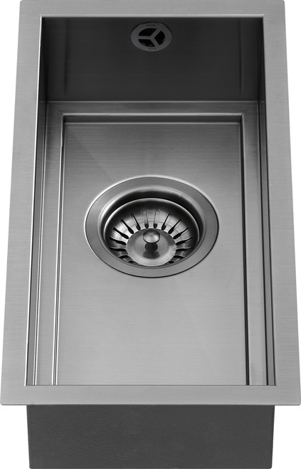 1810 AXIXUNO 190U Single Bowl Undermount Sink - Gunmetal