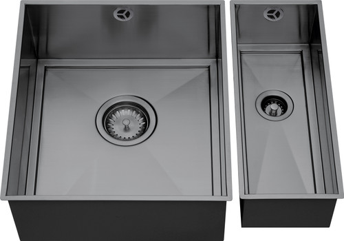 1810 AXIXUNO SET A - 355U & 150U Undermount 1.5 Bowl Sink - Gunmetal