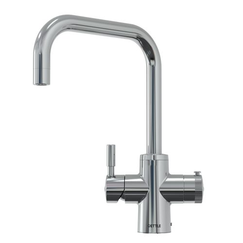 QETTLE Original 4 in 1 Square Chrome Boiling Water Tap with 4L Tank QETTLE Original 4 in 1 Square Chrome Boiling Water Tap with 4L Tank