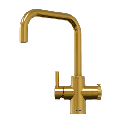 QETTLE Original 4 in 1 Square Gold Boiling Water Tap with 4L Tank QETTLE Original 4 in 1 Square Gold Boiling Water Tap with 4L Tank