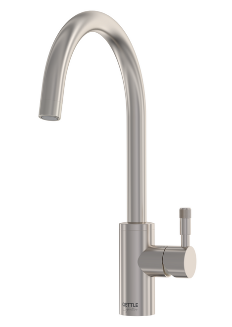 QETTLE Signature Modern Round Mixer Single Lever Tap - Stainless Steel