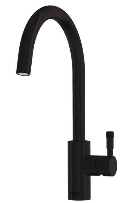 QETTLE Signature Modern Round Mixer Single Lever Tap - Black