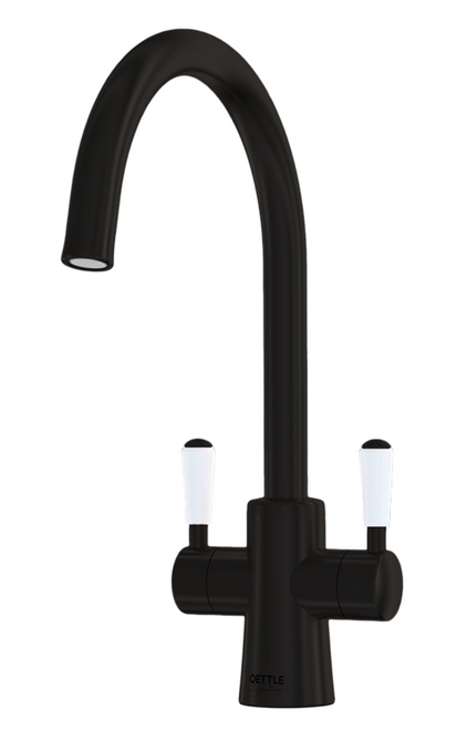 QETTLE Signature Classic Round Mixer Dual Lever Tap - Black QETTLE Signature Classic Round Mixer Dual Lever Tap - Black