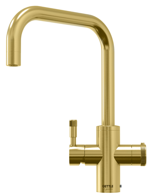 QETTLE Signature 4 in 1 Square Brass Boiling Water Tap with 7L Tank